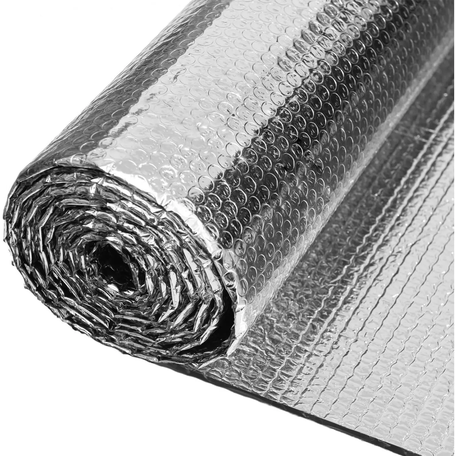 Double Reflective Aluminum Foil Insulation (48x10 ft) - RV Window Summer Heat Insulation, Suitable for Roof, Car