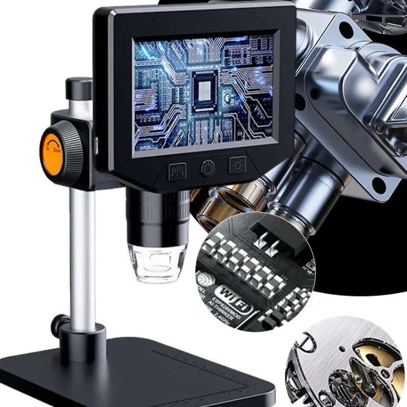 1000x HD Digital Microscope, Professional Equipment for Circuit Repair, Jewelry Authentication, Insect Research, Portable Design