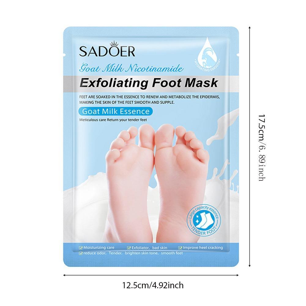 Skin-friendly Exfoliating Foot Mask, 3 Pairs Natural Moisturizing Hydrating Foot Care Mask for Christmas Gift, Nourishing Foot Care Product