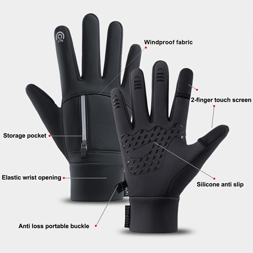 Winter Touchscreen Warm Gloves Outdoor Sports Cold-Resistant and Windproof Gloves for Men and Women, Cycling, Fishing, Running Gloves, Flip-Top Fingerless Gloves