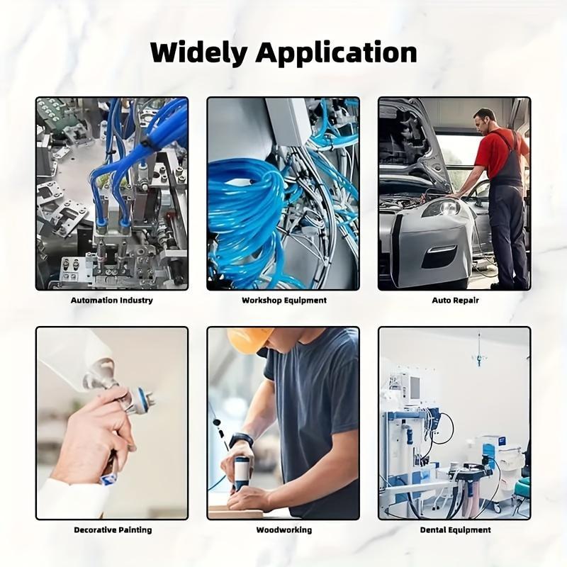 Air Hose Fittings Kit, 80pcs/box Quick Connect Air Hose Fittings Kit, Universal Thread, Leak-resistant, Easy Installation, for 5/32 1/4 5/16 3/8 1/2 Inch Tube, Pipe, Flexible Hose, Threaded Fittings