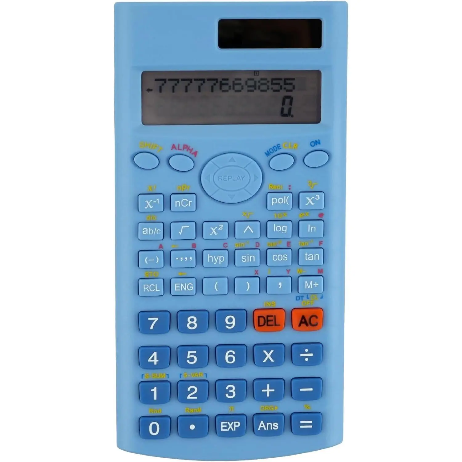 Scientific Calculator, Blue | Fraction and Statistics Calculator for School, College and High School