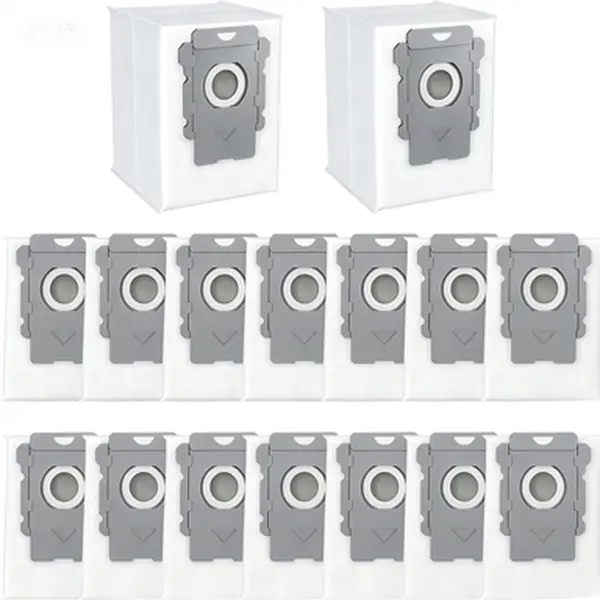 16 Pack Replacement Dirt Disposal Bags, Leak-Proof Design, Compatible with Roomba i3+, i4+, i5+, i6+, i7+, i8+, j5+, j6+, j7+, j8+, j9+, s9+ Clean Base Models, Vacuum Bags for Self-Emptying Robot, Strong Sealing