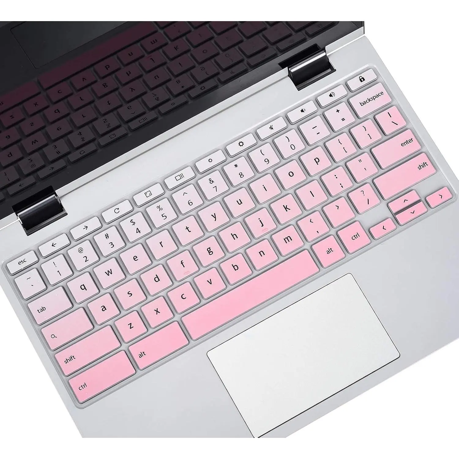 Keyboard Cover for 14"  Chromebook CX1/Chromebook Flip C434 C433 C434TA C433TA 2 in 1 Laptop/Chromebook 14 C425TA C423NA/12.5" Chromebook Flip C302 C302CA/15.6"  Chromebook C523NA-Gradual