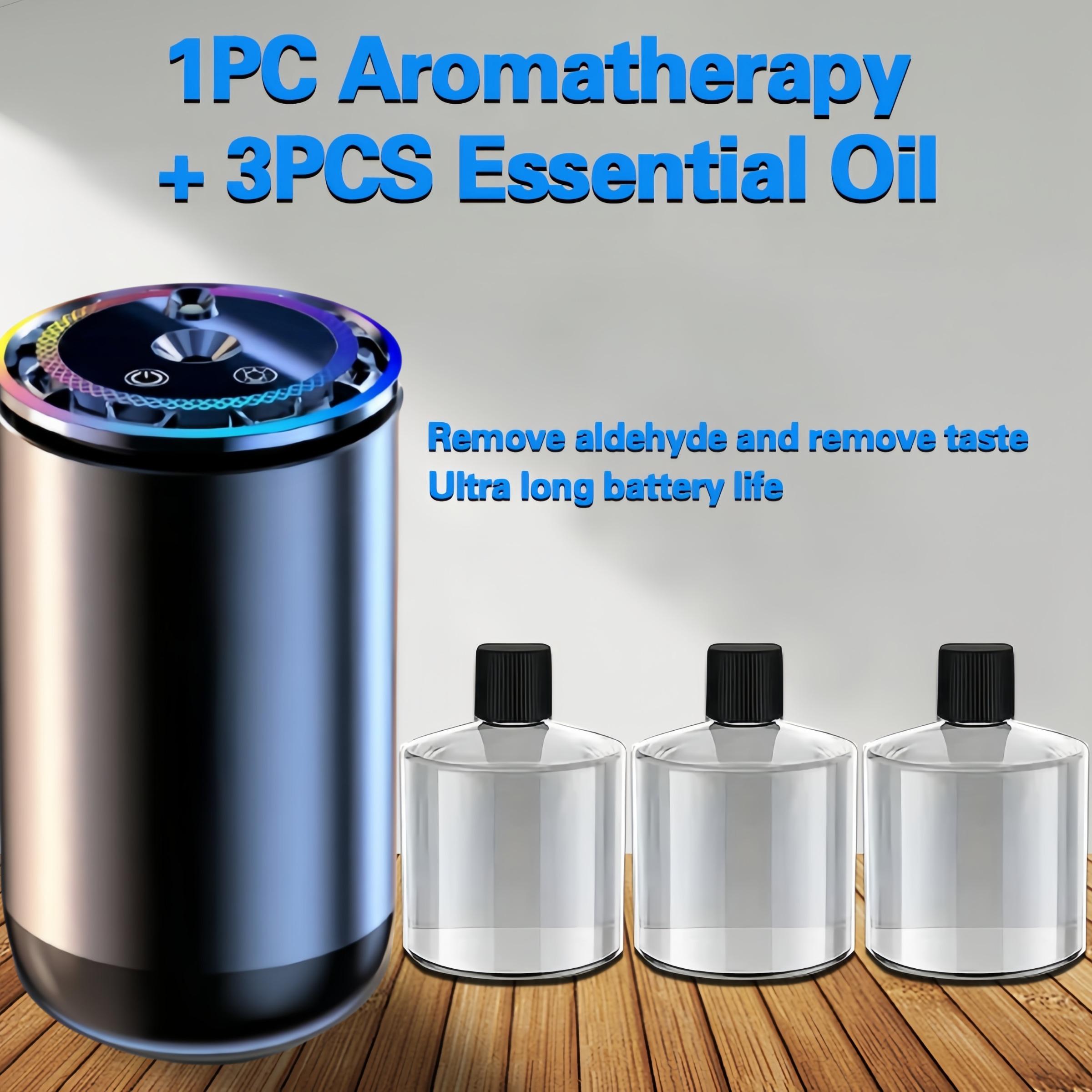 Portable Smart Aromatherapy Diffuser, USB Humidifier with Starlight Projector, Starry Projection, Battery Powered, 7 Color Changing Lights, Humidifier Atmosphere Light, Home & Car Decor Gift, Rechargeable Portable Humidifier, Aroma Diffuser Humidifiers