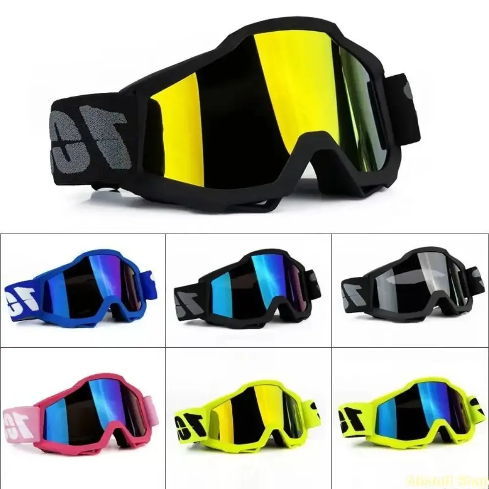 Unisex Full Rim Off Road Goggles with Transition UV-Reacting Lenses - Windproof, Dustproof, Universal Fit Motobike Riders Gear for Skiing, Dirt Biking
