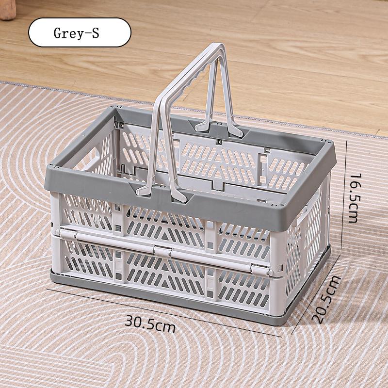 Foldable Storage Box, Outdoor Dining Basket, Portable Shopping Basket, Fruit Basket, Snack and Toy Container, Bookshelf Basket, Versatile Multi-Purpose Organizer