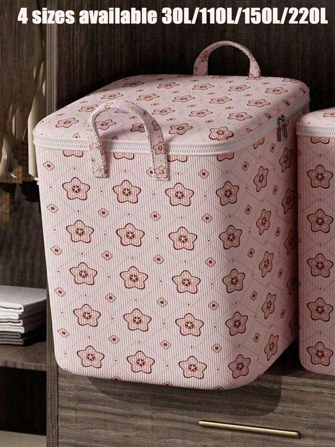 Foldable Large Capacity Breathable Clothes Storage Bag, Reinforced Portable Organizer, Ideal for Blankets, Bedding, Laundry, School Supplies, Foldable Storage Bags