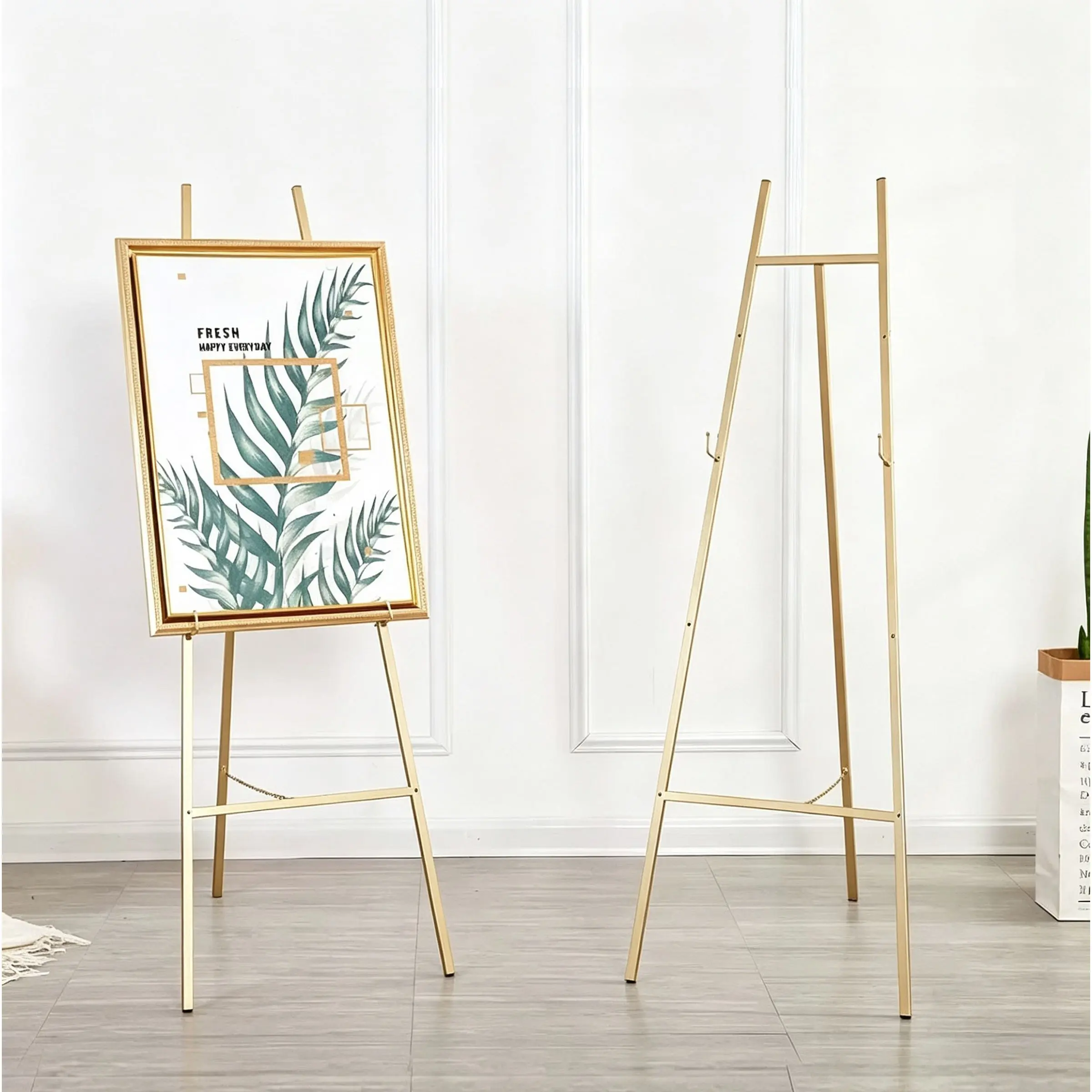 Display Stand Oil Painting Rack Photo Frame Floor Stand Poster Holder Wedding Welcome Stand, Versatile Decorative Display Solution
