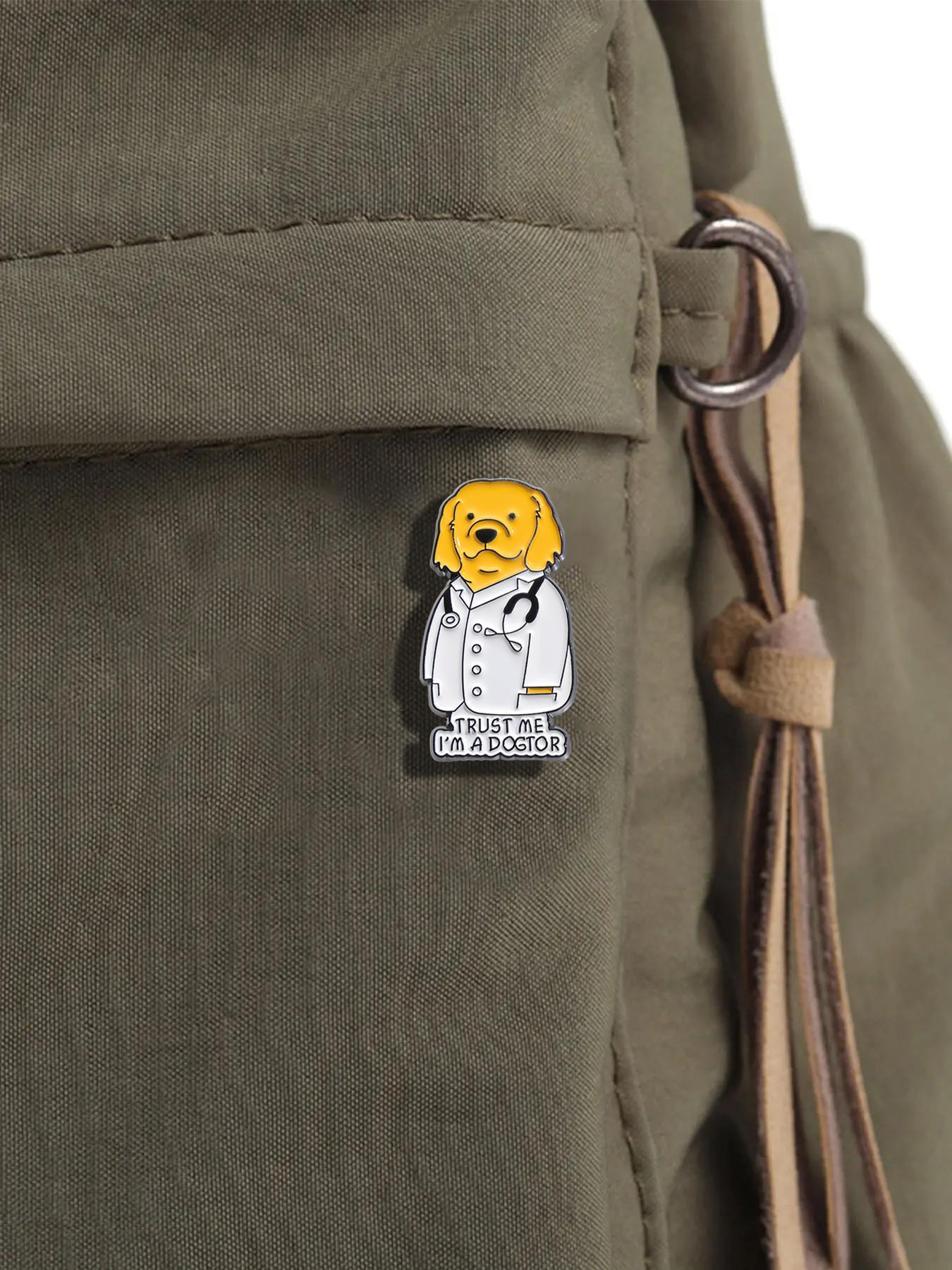 Cute Cartoon Dog Design Brooch, Fashion Jewelry Accessories for Daily Holiday Gift, Fashion Brooch for Daily Clothing Decor, Trendy All-match & Exquisite Brooch for Women & Men, Clip Jewellery