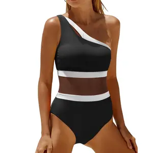 Holipick Women's One Shoulder One Piece Swimsuit Cutout Bathing Suits Mesh Slimming Swimwear for Teen Girls  SwimWeek  summervibes