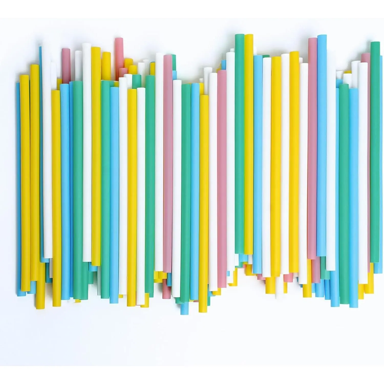 5.75" Short Cocktail Straws, 200 Pcs Colorful Plant-Based Disposable Drinking Straws - Sturdy for Hot & Cold Drinks, Not Foggy, Stylish Party StrawsGift