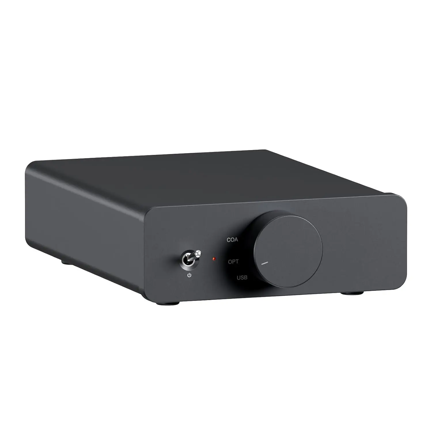 Q6 Mini Desktop DAC, USB C Digital to Analog  Converter for  Stereo Amplifier and Headphone Amp, Optical/Coaxial Input,  Output/Sub-Out, High-Resolution 32bit/768kHz DSD512