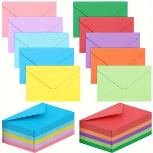 12/24/48/60pcs Mixed color Gift Card Envelopes Assorted Colors Mini Envelopes Self Adhesive Seed Envelopes Business Card Envelopes, Bulk Tiny Envelope Pockets For Small Note Cards