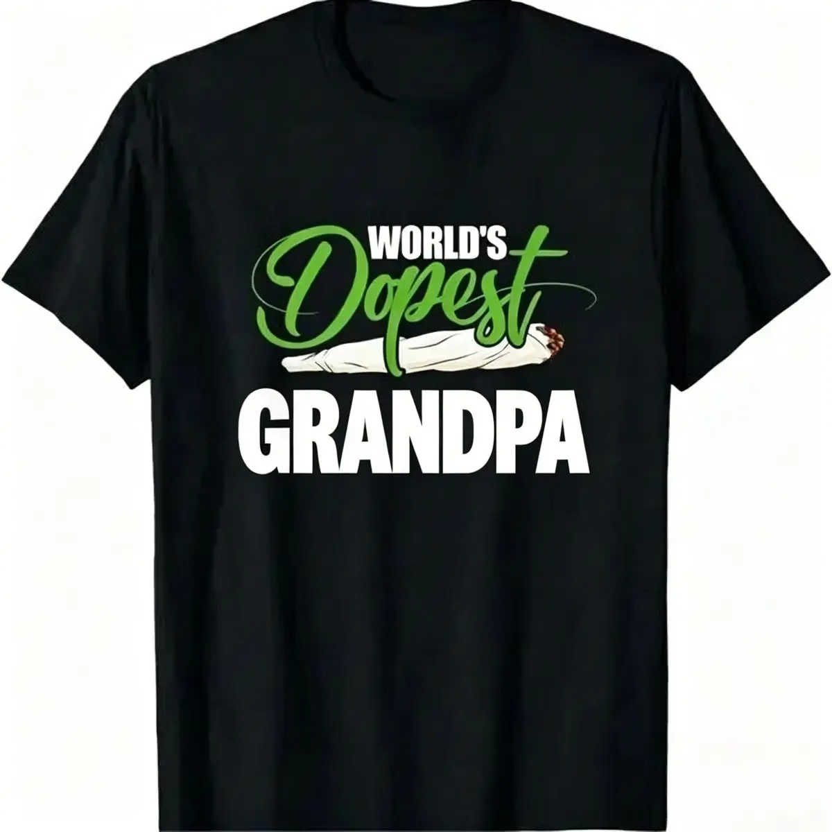100% Cotton World's Dopest Grandpa /Dad Funny Fathers Day T-Shirt