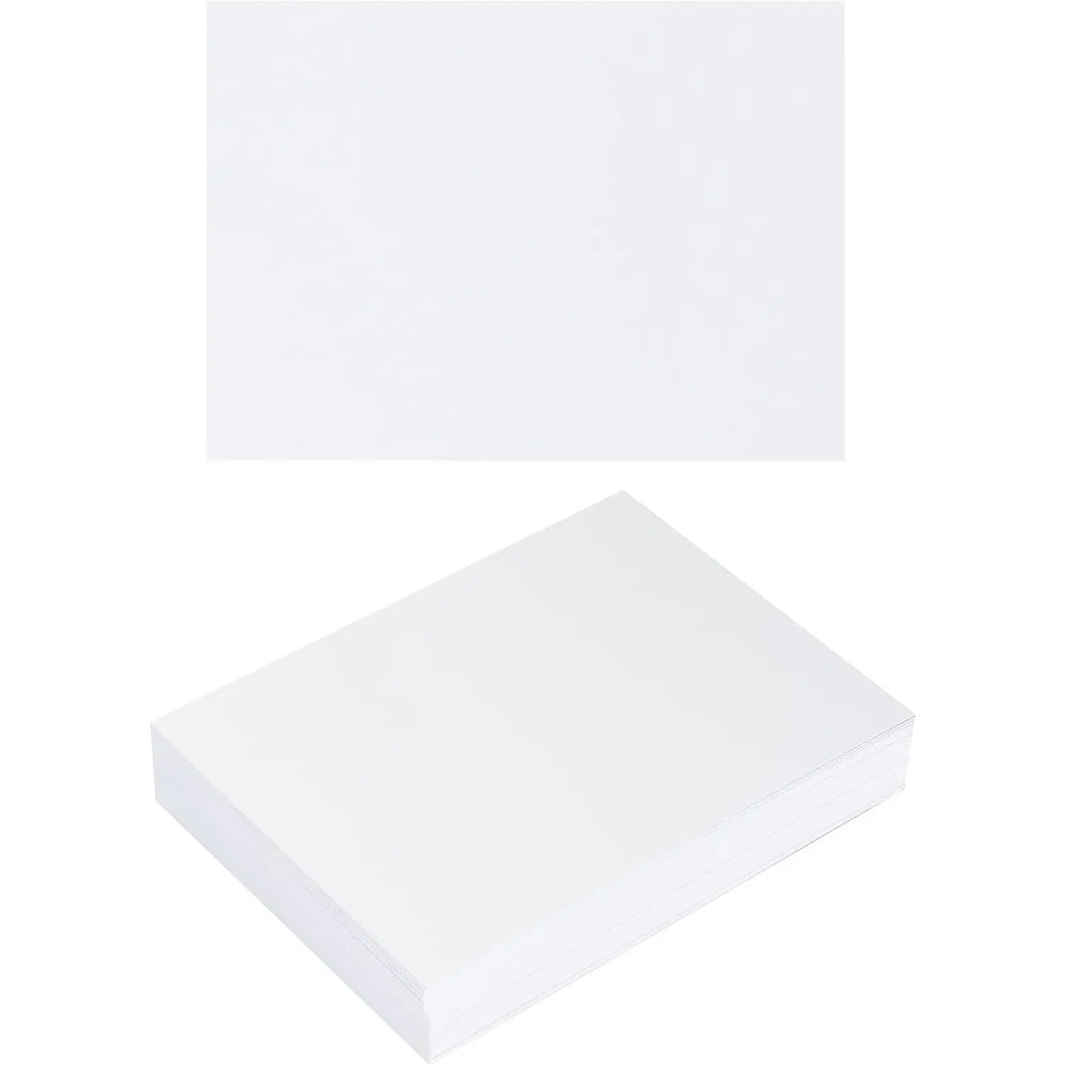 50 Sheets Blank Cardstock Paper 250 GSM Thick Heavy Cards Stock for DIY Art Projects, Card Making, Postcards, Greeting Cards, Birthday Party, Wedding Invitation (White, 5x7 inches)