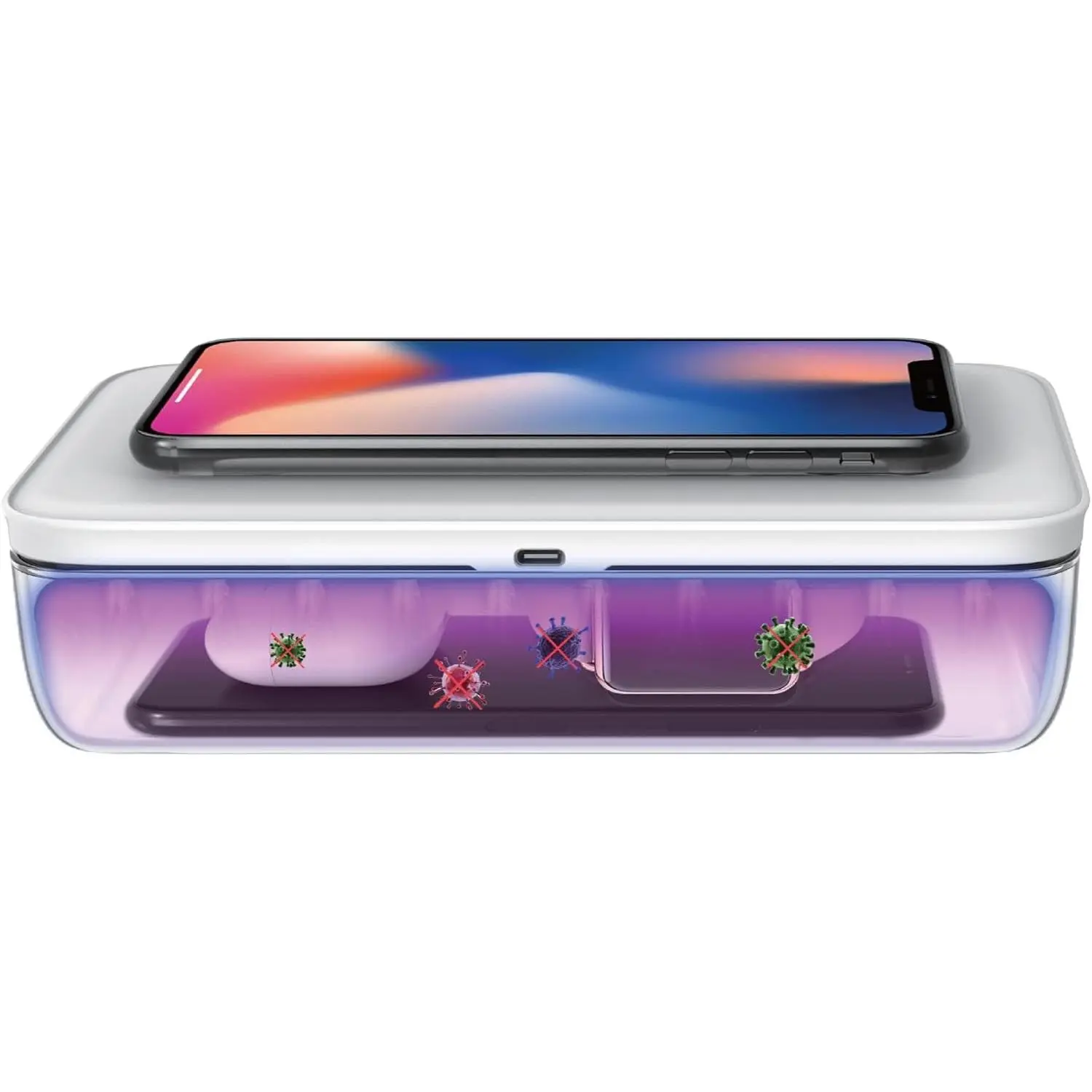 UV Phone Sanitizer Box Modern UV Sanitizer for Smartphones and More Large Capacity Fast Disinfection
