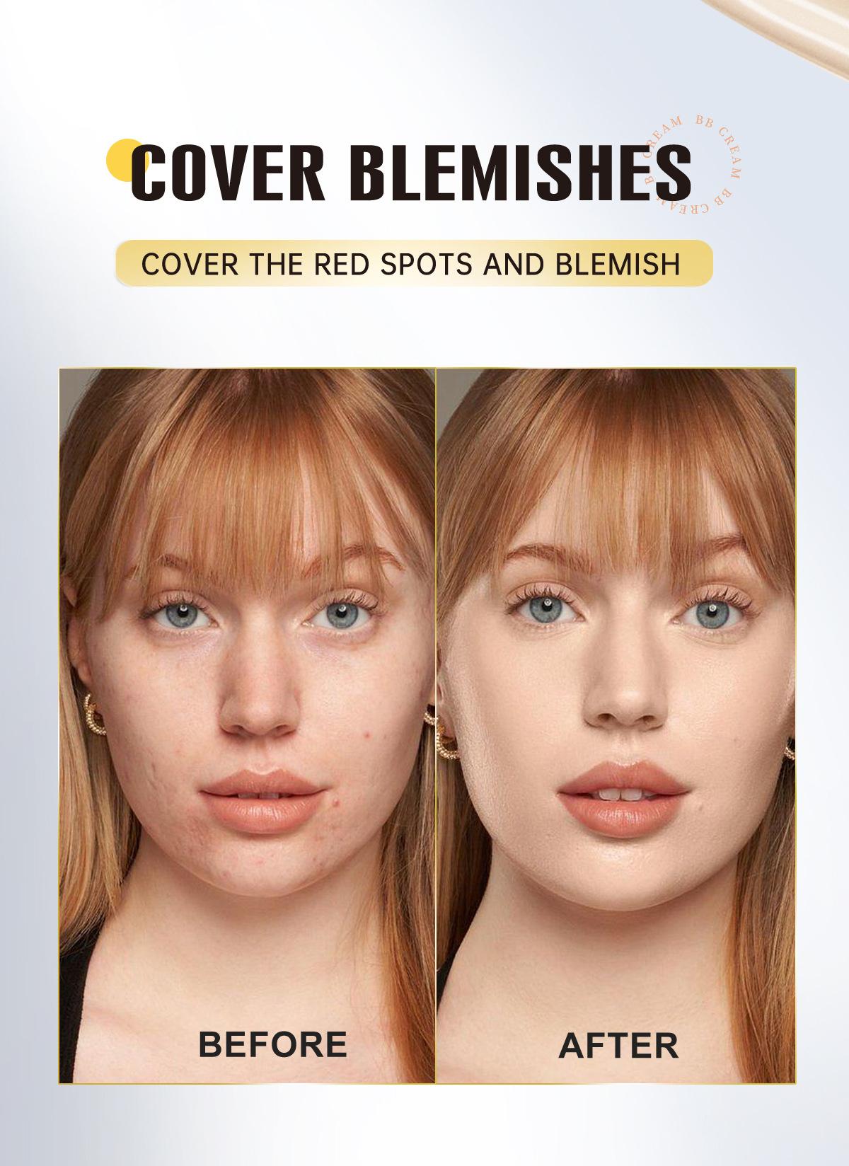 Natural concealer cream that doesn't cake, moisturizing and long-lasting foundation, available in stock