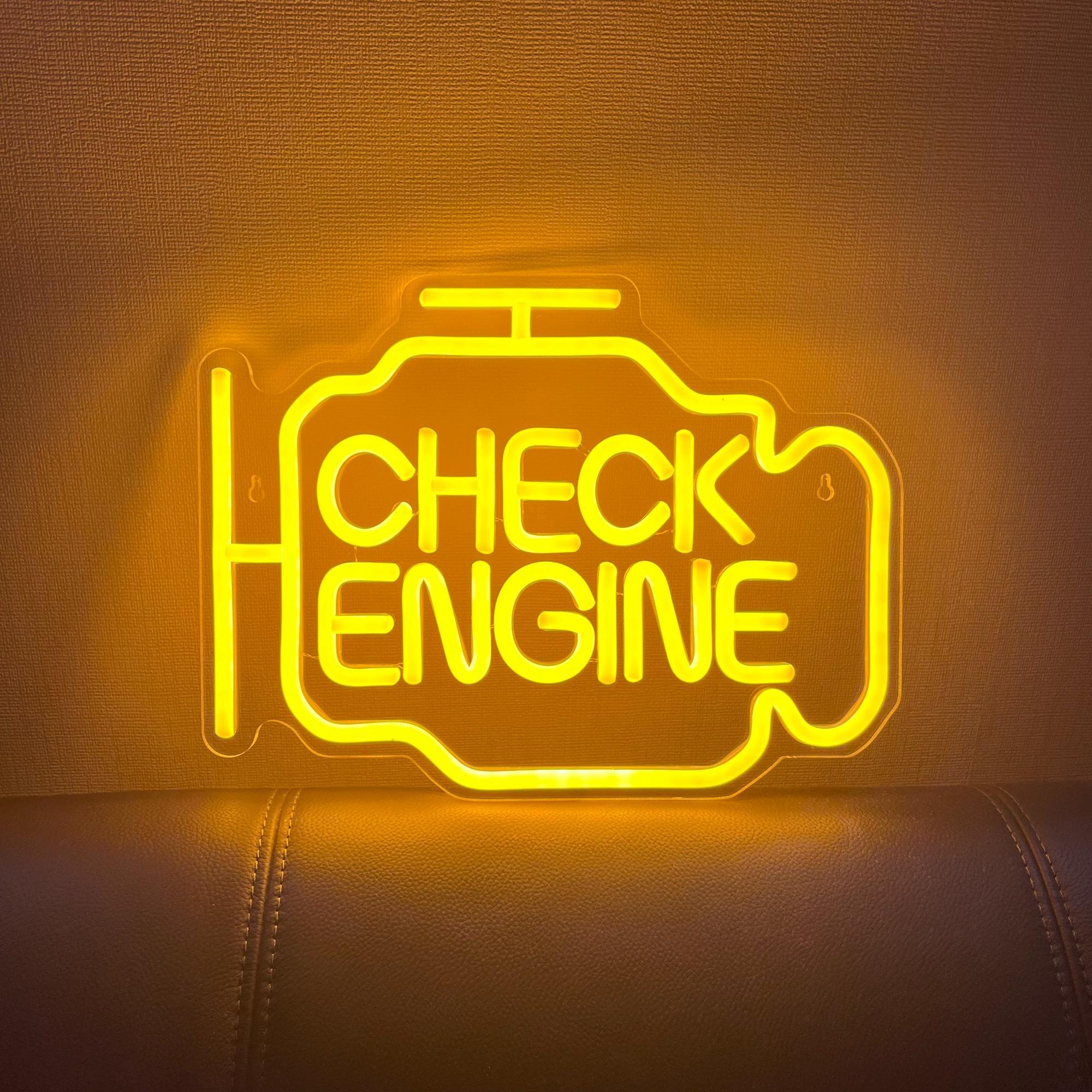 LED Neon Engine Shaped Decorative Light, Neon Sign, Neon Accent Lights for Indoor Decor, USB Powered and Dimmable, Perfect for Parties and Events