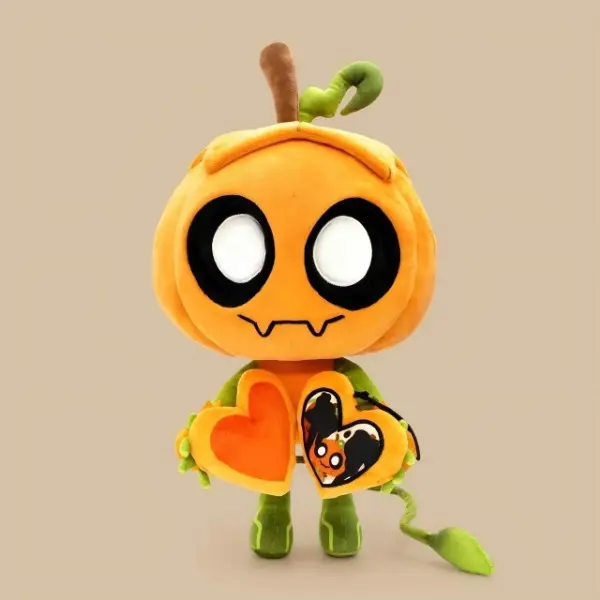 Cute Halloween Pumpkin Plush Toy Soft Stuffed Animal Character Plush Kawaii Collectible Gift for Kids and Fans