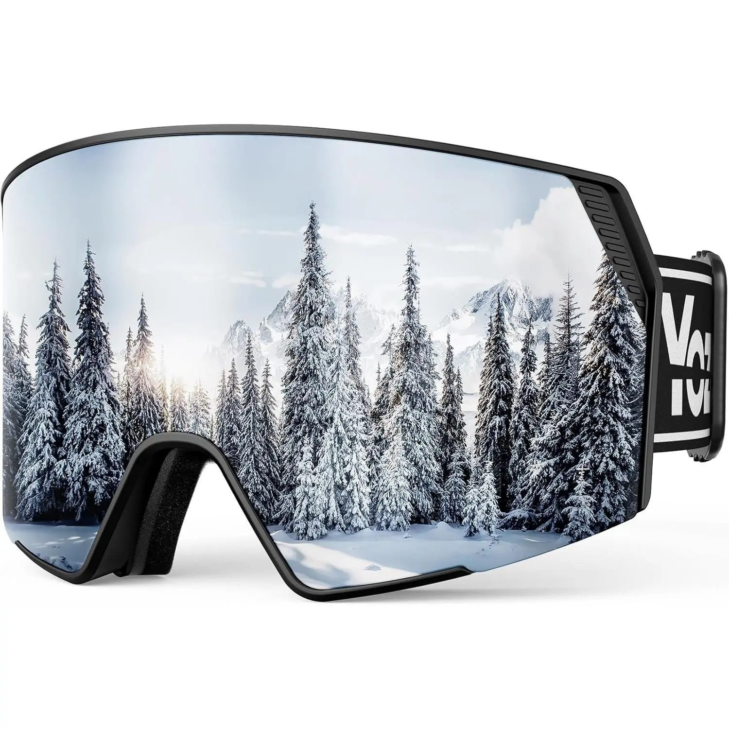 Ski Goggles Men Women,OTG Snowboard Goggles Over Glasses,Anti Fog Winter Sports Goggles for Snowboard Snowmobile
