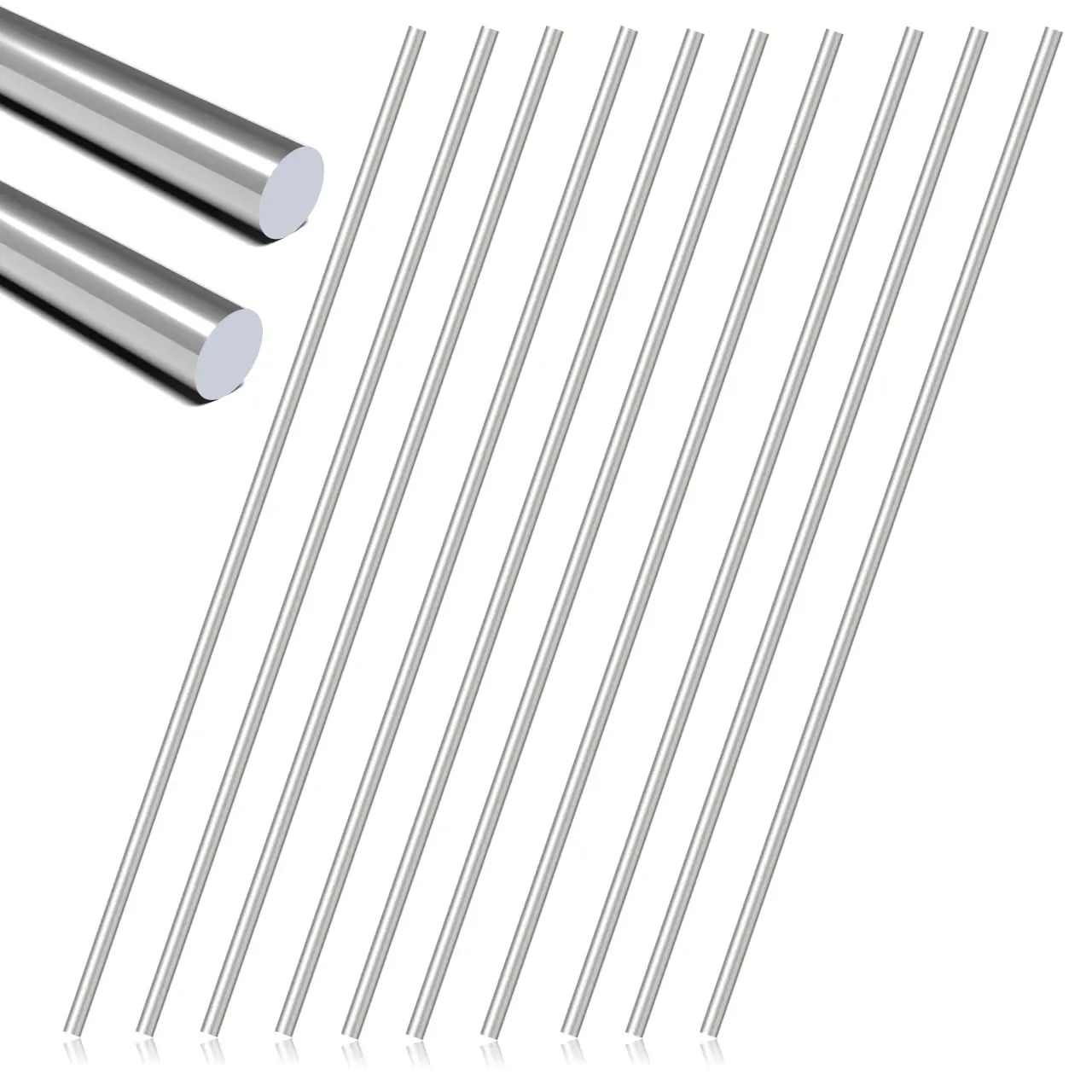 10 count 1.5MM X 300MM 304 Stainless Steel Rod | Metal Solid Shaft Rods,DIY  material