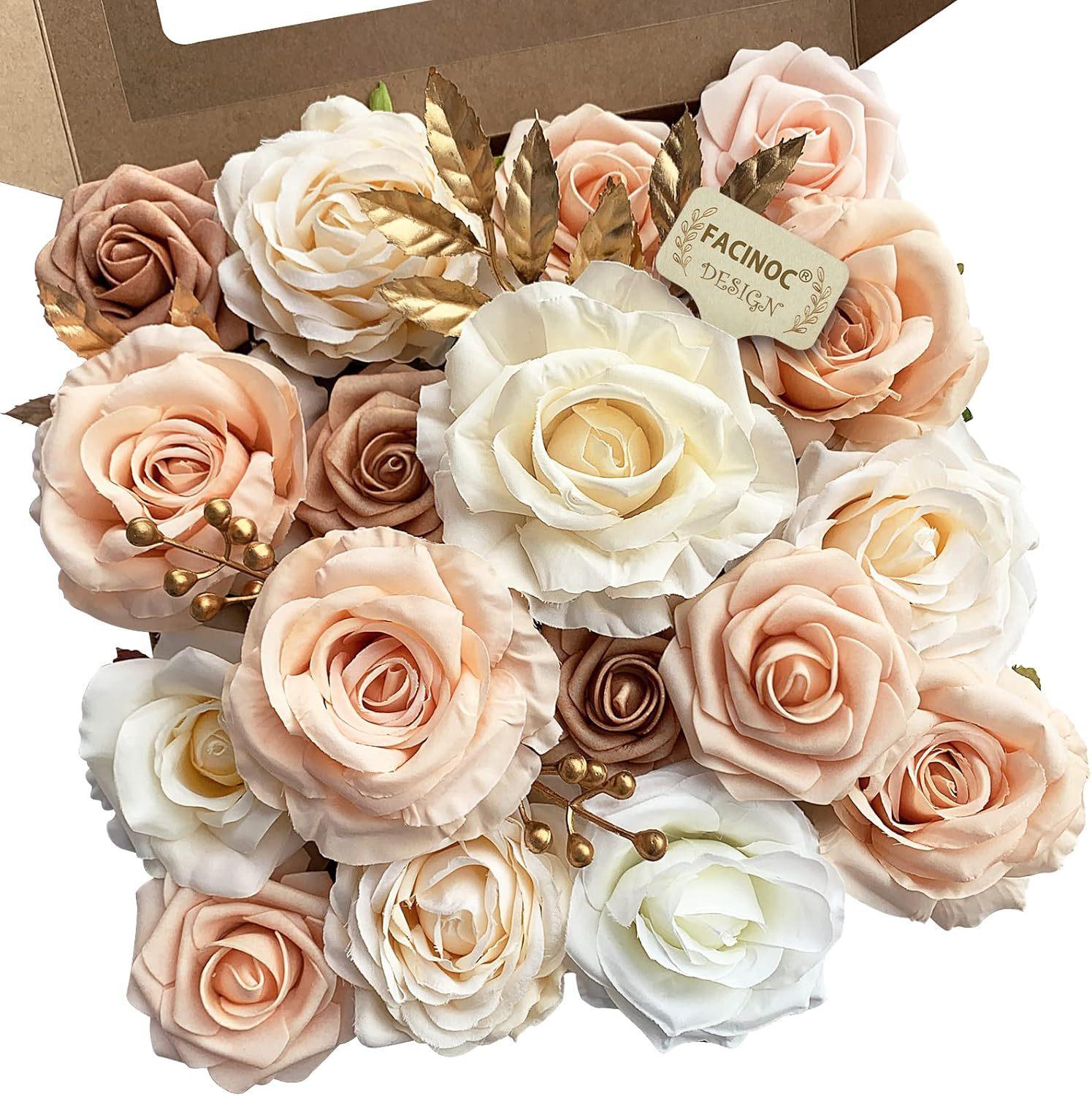 Aesthetic DIY Faux Rose Box Set| Real-Touch Artificial Flowers with Stems for Wedding Bouquets & Centerpieces| Romantic Forever Valentine's & Birthday Gift| Spring Home Decor Aesthetic DIY Faux Rose Box Set| Real-Touch Artificial Flowers with Stems for Wedding Bouquets & Centerpieces| Romantic Forever Valentine's & Birthday Gift| Spring Home Decor