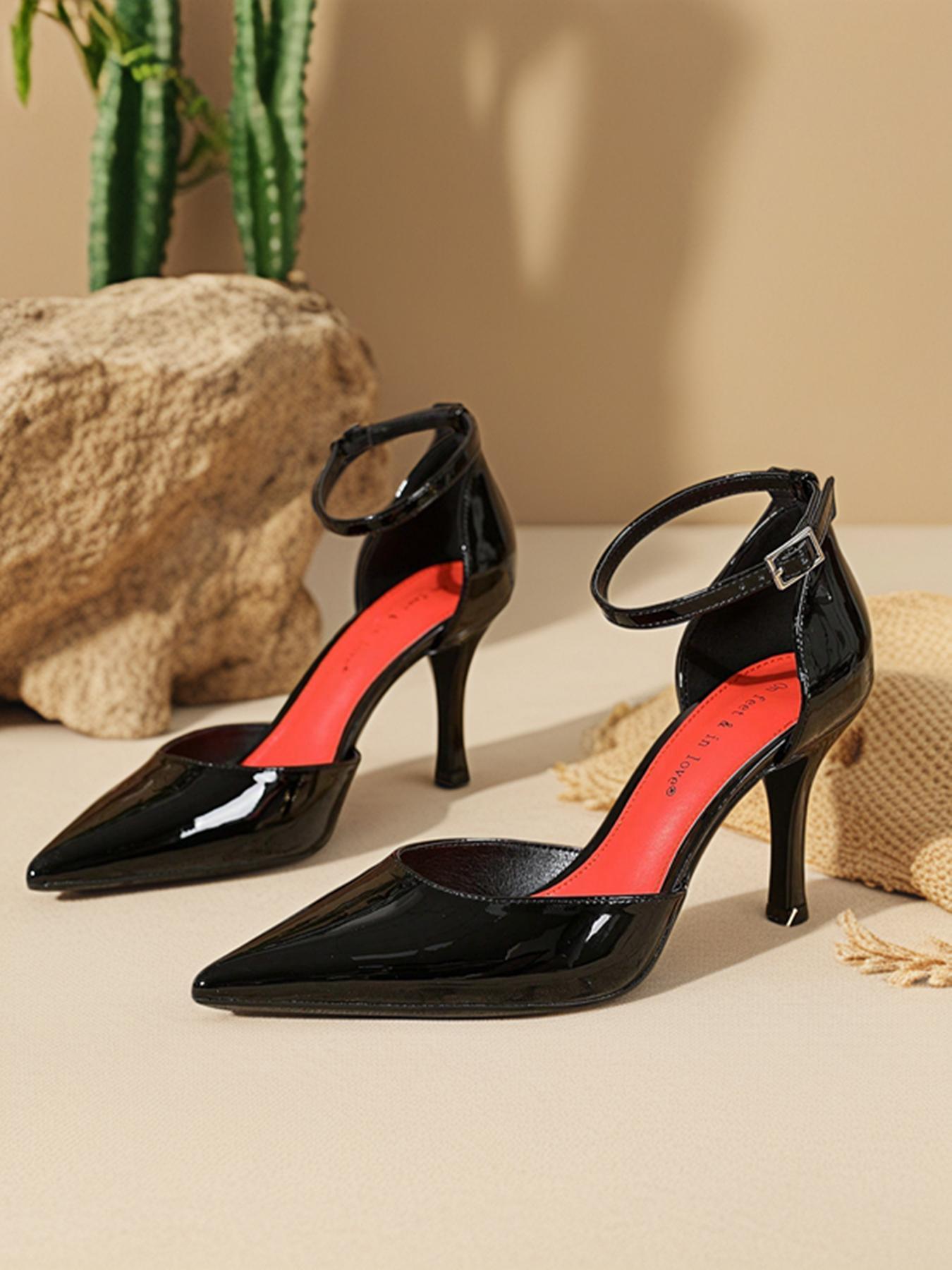 Women's Elegant Solid Color Satin Pointed Toe High Heel Shoes, Fashionable Shoes for Daily Wear, Lightweight Breathable Comfortable Shoes for Women, Fashionable Footwear
