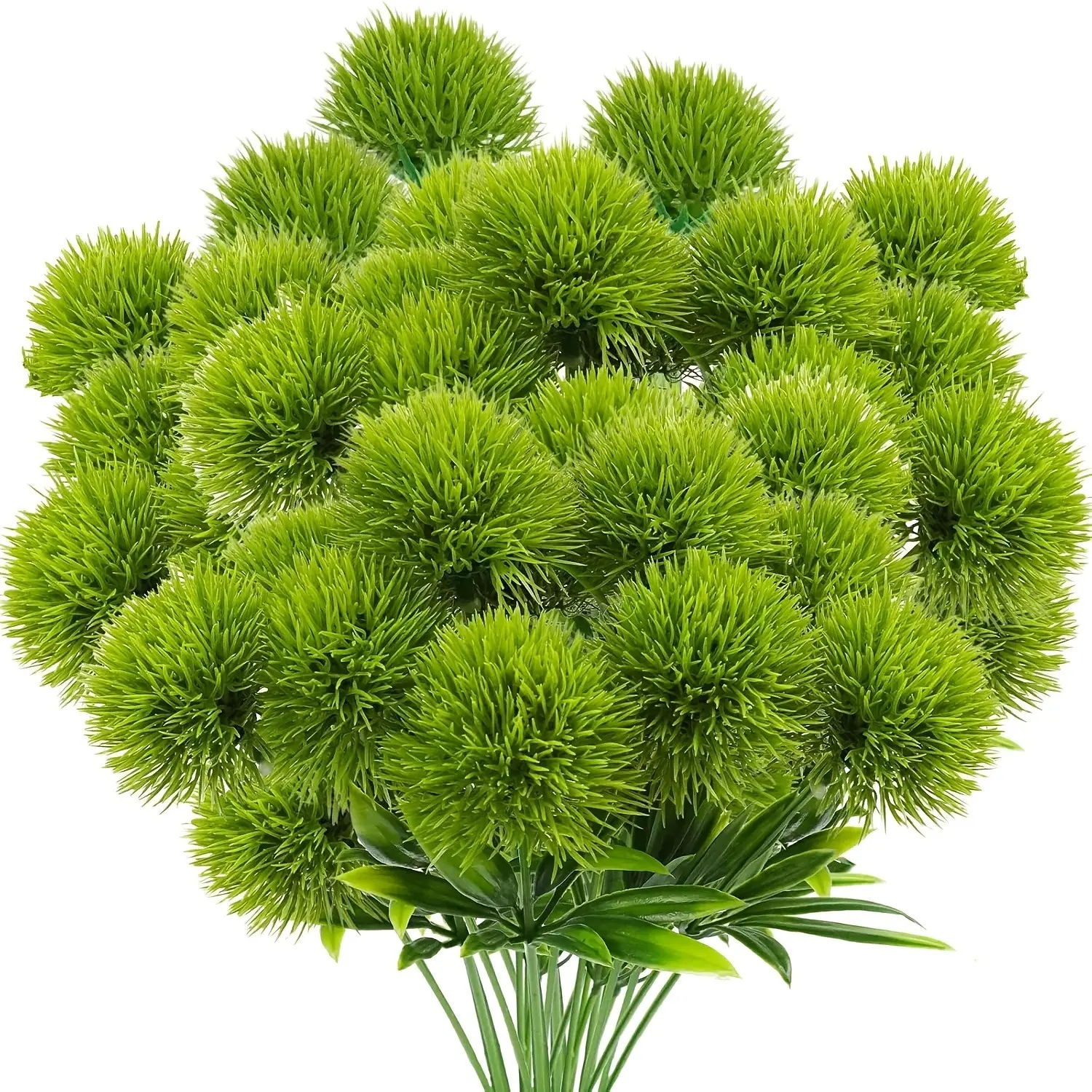 24 pieces of dandelion imitation flowers, seasonal decorative artificial flower bouquets, plastic flowers, Artificial Flower Arrangement. Suitable for interior decoration of homes, wedding decoration of flowers, greenery, and flower vase filling.