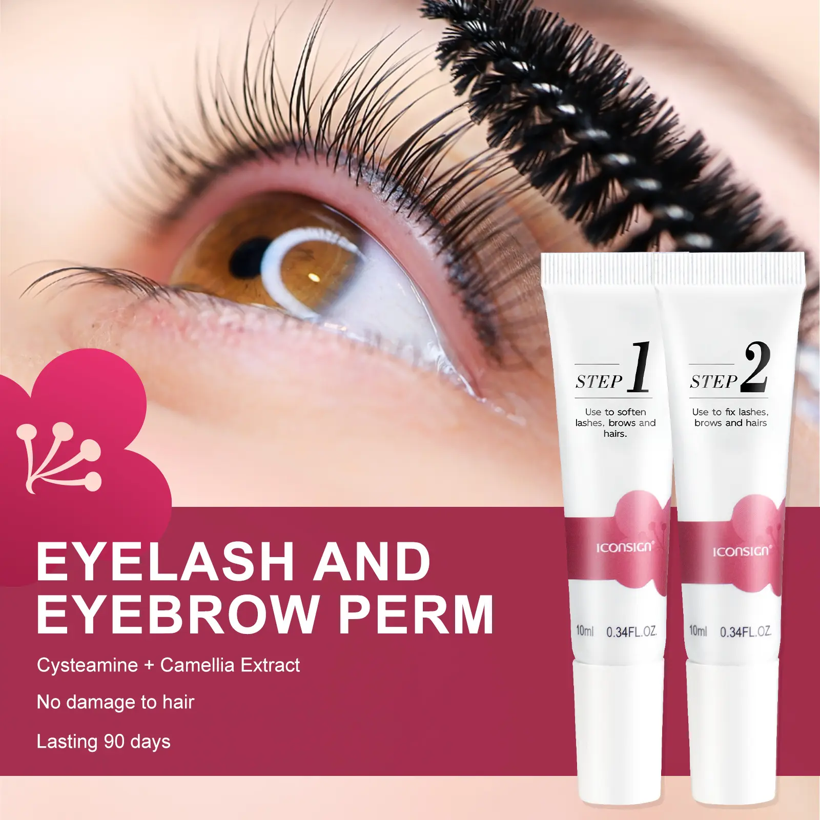 Camellia Lash Lift Kit - Professional At-Home Eyelash Perm Set for Lifted Lashes, Beauty & Personal Care Makeup Mascara Cosmetics, Lash Lift Kit At Home