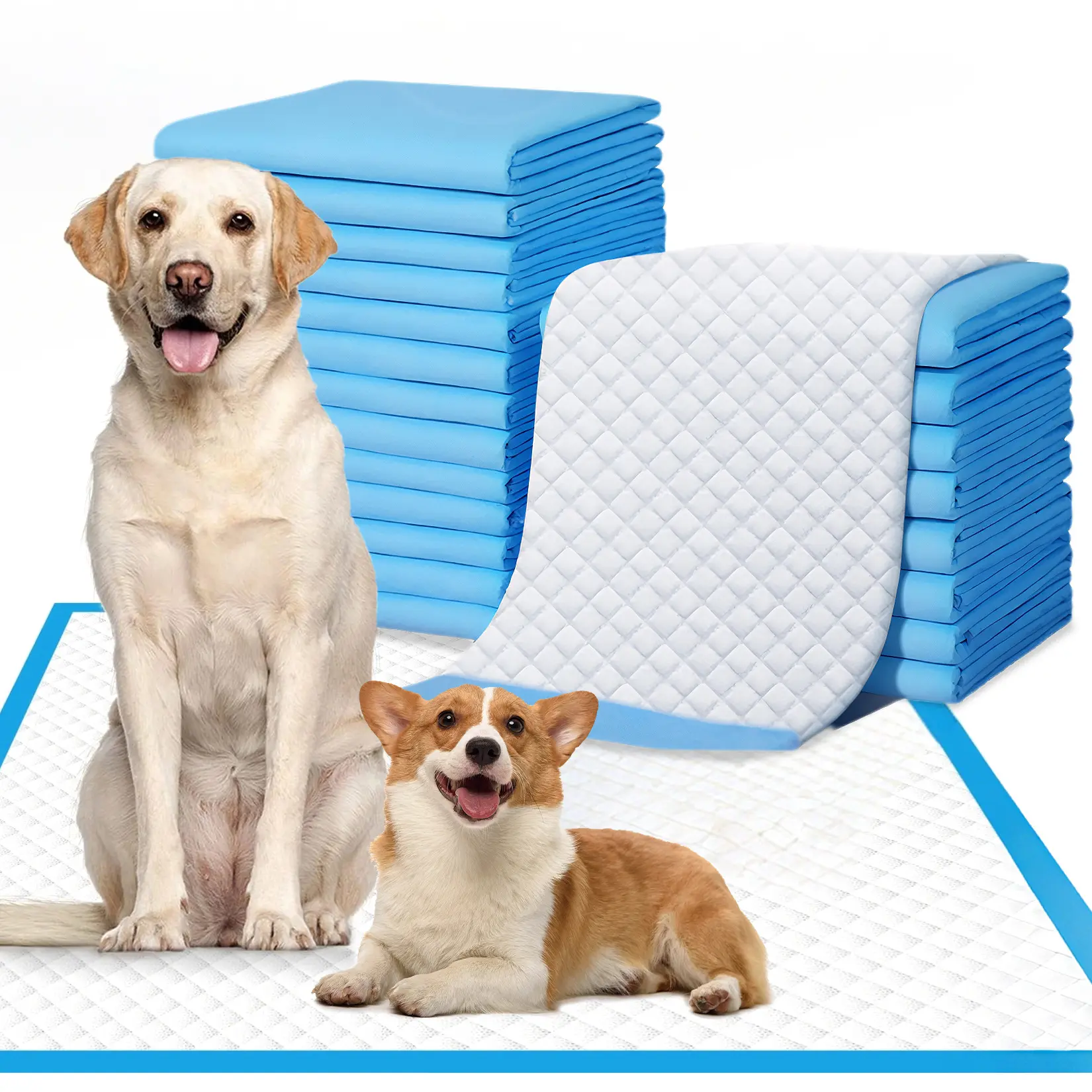 Extra Large Dog Pee Pads 31.5"×59" – 6-Layer Leak-Proof Training Pads, Super Absorbent Quick-Dry, 20 Count for Large Dogs & Housebreaking