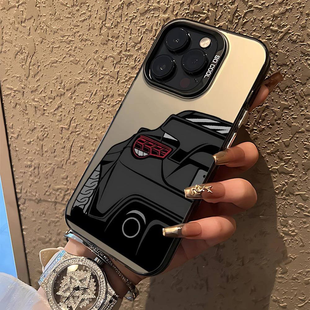 Cool JDM Sports Car Phone Case For iPhone 17 16e 16 15 14 13 12 11 mini Pro Max X XR 8 7 Air Plus Anti Fall Matte Back Cover