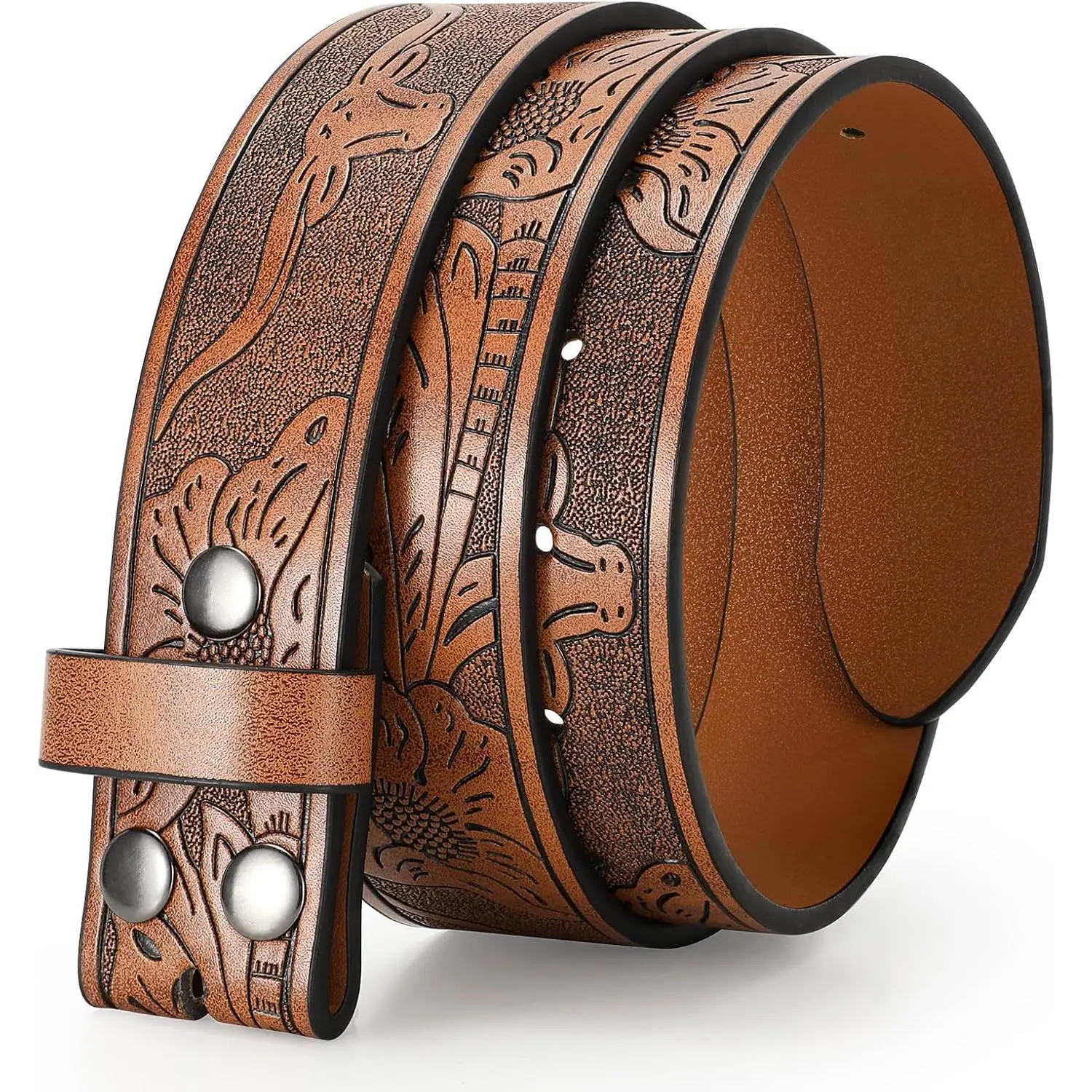 Baby Leather Belt, Buckle-Free Western Style Accessory for Baby Costume Outfits, New Model Jeans Belt