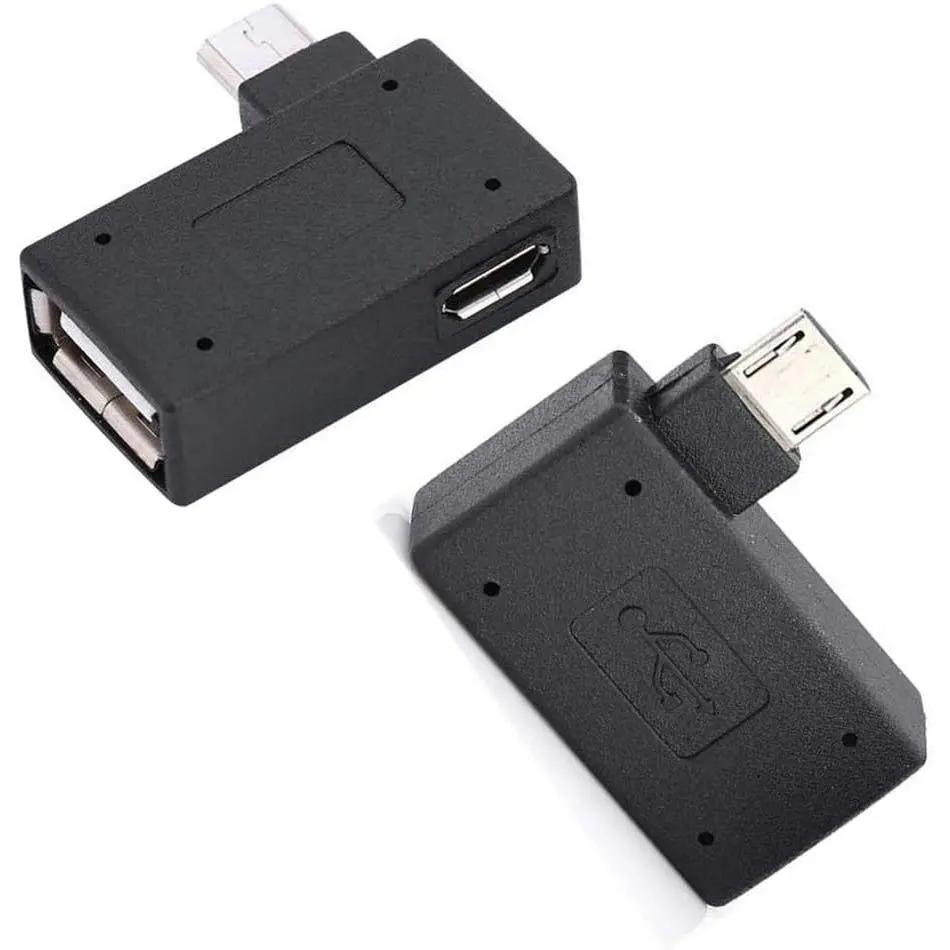 OTG Adapter, 90* Angle USB Port Adapter,  OTG  2 Pack Compatible with Firestick 2nd Gen, 3rd Gen and 4K, Android Smartphones, Tablets, Rii,  Keyboards, , SNES, NES