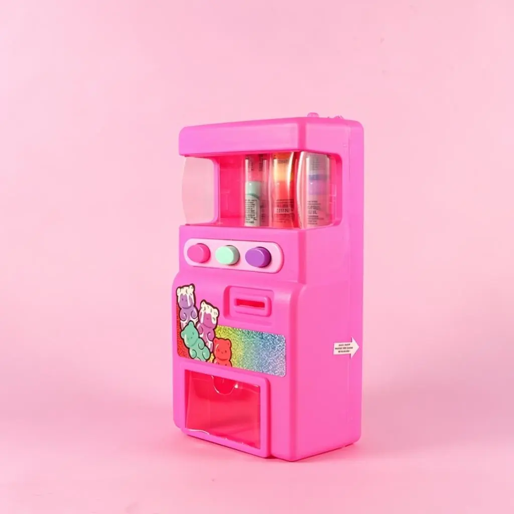 6 Colors Novelty Vending Machine Lip Balm, Hydrating Solid Lip Care, Portable Cosmetic Holiday Gift Kit