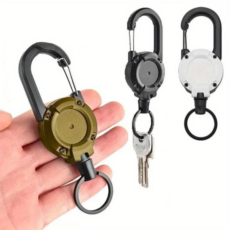 Elastic Key Storage Ring, Anti-Loss Cord Lock, Portable Outdoor Backpack Strap Buckle, Convenient Wire Rope Clip, 1 Piece