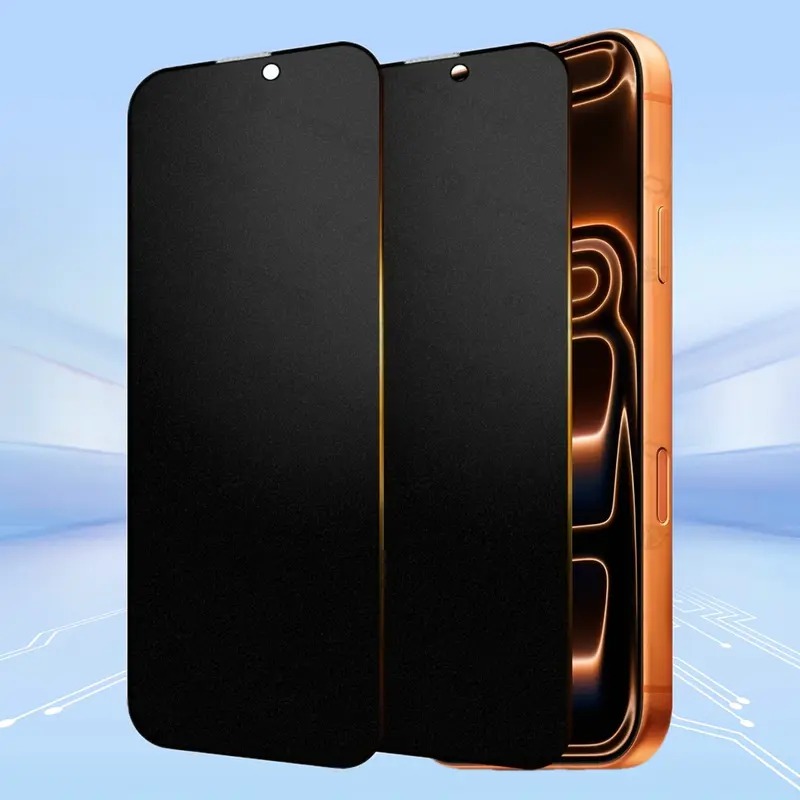2-Pack Privacy Tempered Glass Phone Screen Protectors, 9H Hardness Anti-Protective Shield, Durable Mobile Phone Accessory Compatible with iPhone 18 Pro Max,18 Pro,17 Series,16 Pro Max,15-11,X/XS/XS Max for Daily Use & Gifting
