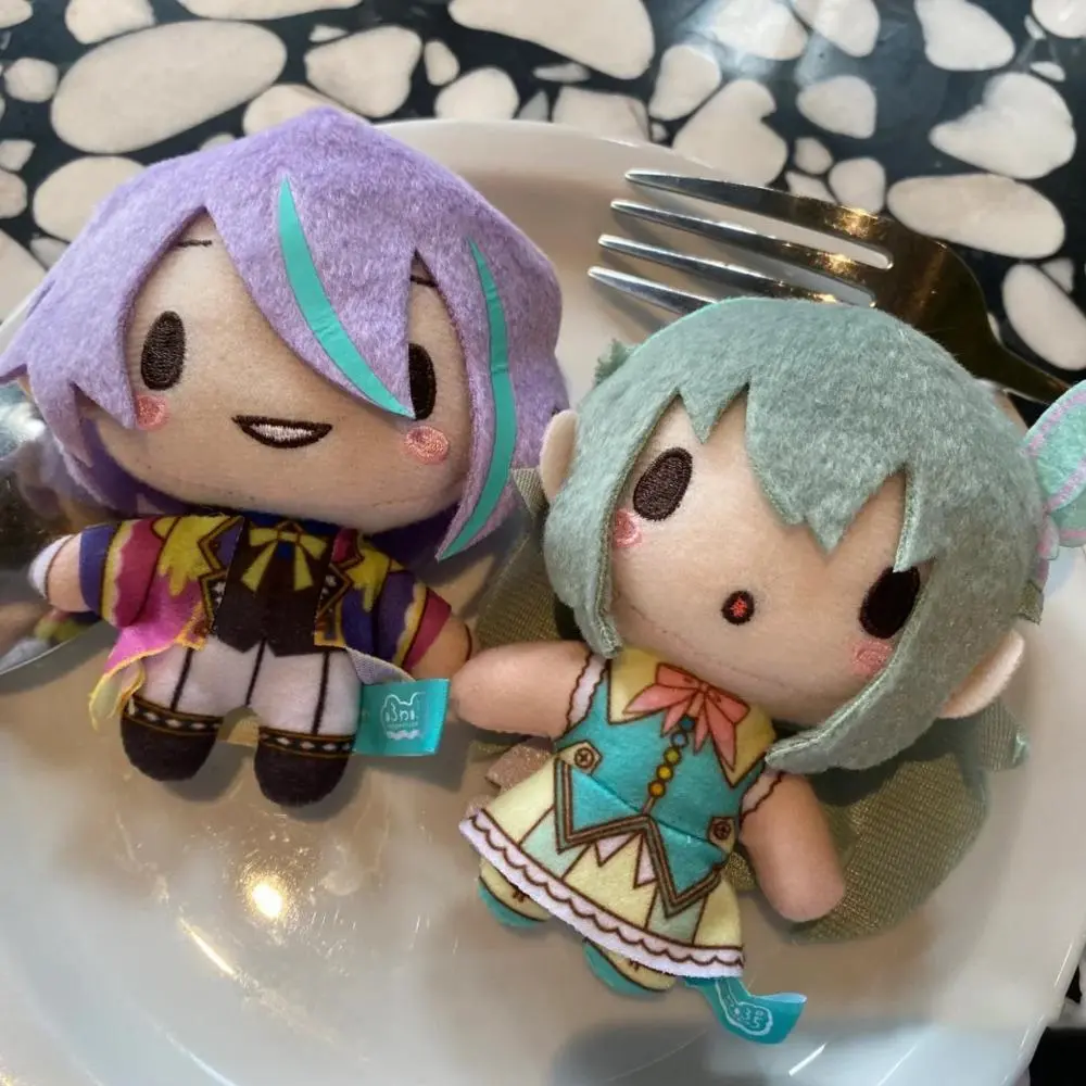 10cm Anime Project Sekai Stuffed Animal Keychain Collectibles - Kamishiro Rui/Yoisaki Kanade Fabric Cute Plushies, Kawaii Backpack Pendant Ornament, Toy Gift for Pjsk Fans, Emu