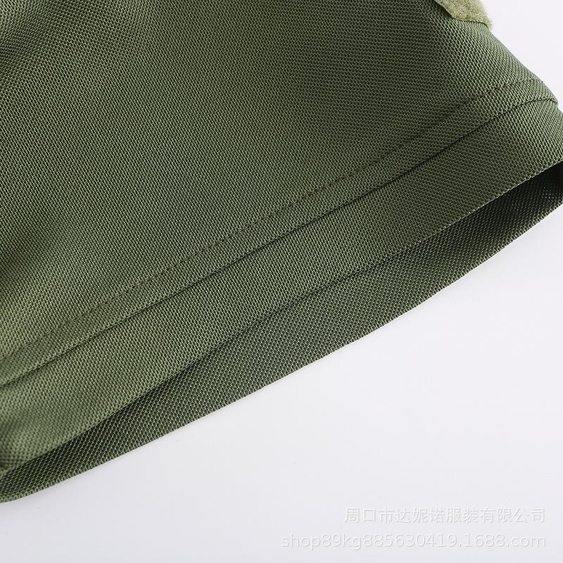 Special Forces Men's Military Fan Tactical T-Shirt, Short Sleeve, Turn-down Collar, Stretchy, Breathable, Quick-drying, Short Style Menswear Polo Top Tshirt Wetsuit Bestie Shortsleeve