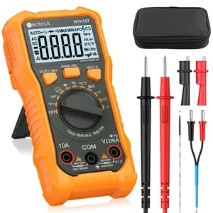 Neoteck 2000 Counts Digital Multimeter Voltmeter Tester with NCV, LCD for AC/DC Voltage&Current, Resistance, Capacitance, Live Wire, Frequency, Temperature, Duty Cycle, Continuity, Diode Measuring | NCV Multi Tester for Resistance