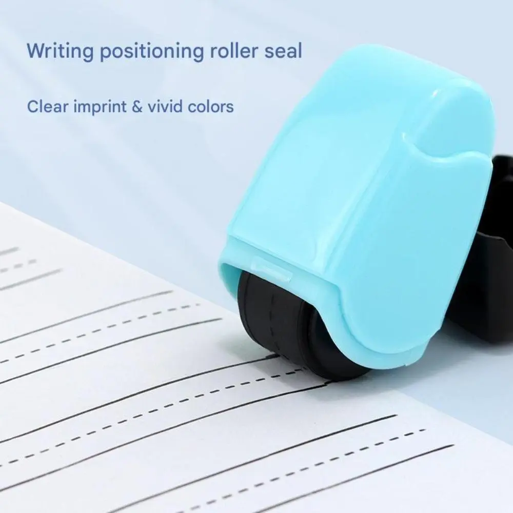 Handheld Roller Stamp, Self-Inking Straight Line Maker for Clean Lines, Reusable & Mess-Free, Durable Design for Homeschool, Office & Handwriting Practice