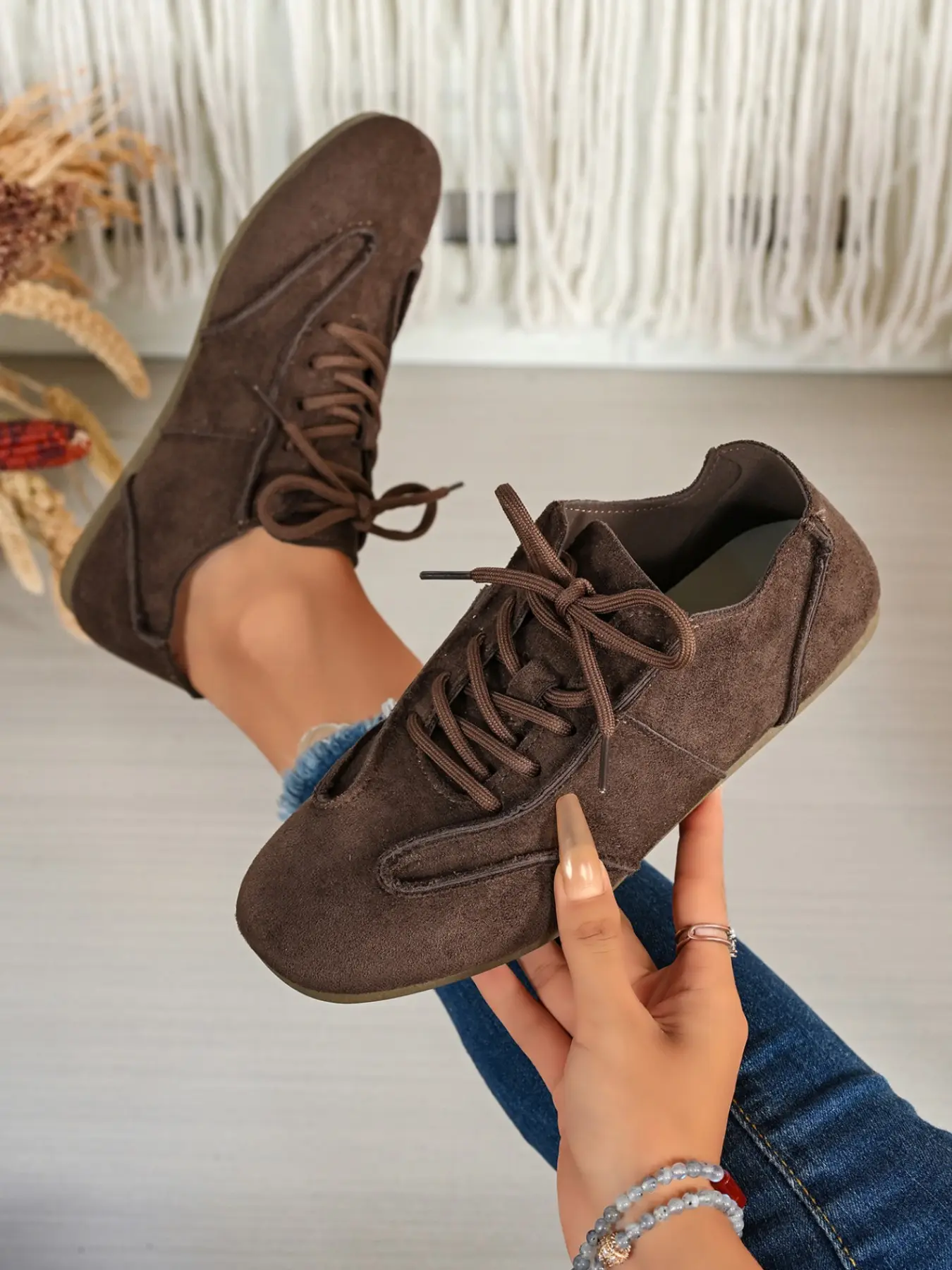 Women's Multi-Color Faux Fur Agony Shoes, Thick Sole Height Boost Sneakers, Casual Sporty Running Shoes, Lightweight Comfortable, Fashionable Running Shoes