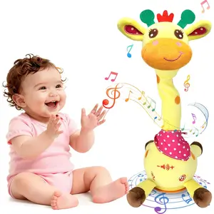 Talking Dancing Giraffe Baby Toys  3-18 Months, Singing Recording Repeats What You Say with Glowing Light, Funny Gift  Toddlers 1-3 Year Old, Boys Girls Tummy Time Toys New model