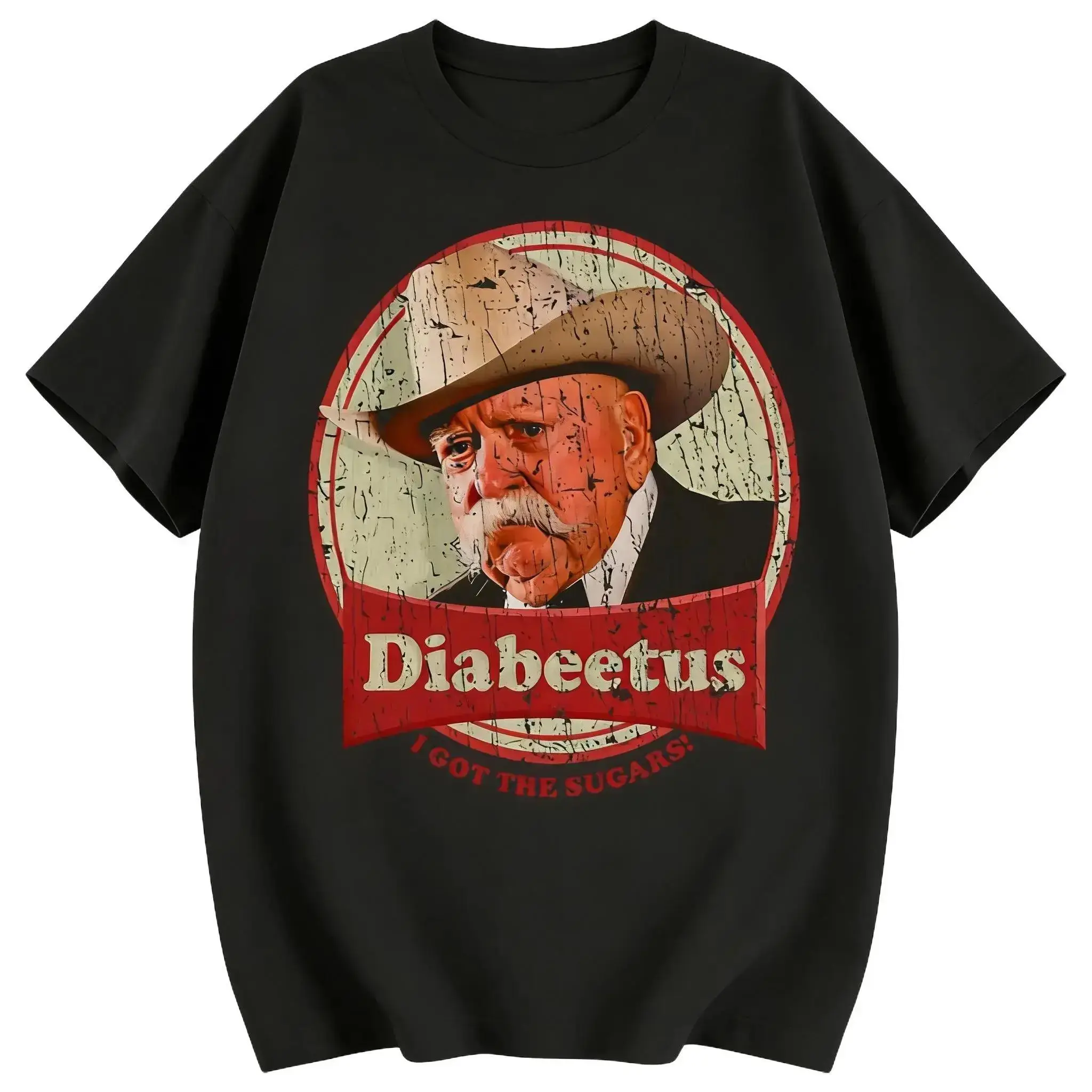 Summer T Shirts New Stylish Retro Diabeetus Print For Men Women Couple Fashion T-Shirt Short Sleeve Crew Neck Fitted Casual Classic