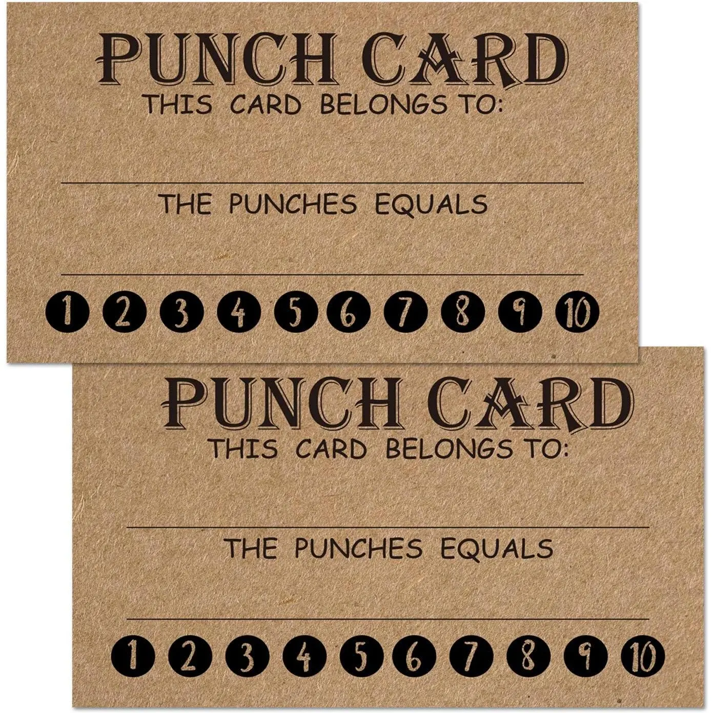 Solid Rewards Punch Cards - 50 Easy-to-Use Office Stationery Cards for Classroom, Diverse Use Scenarios (Students, Teachers, Small Business, Chores, Reading Incentive)