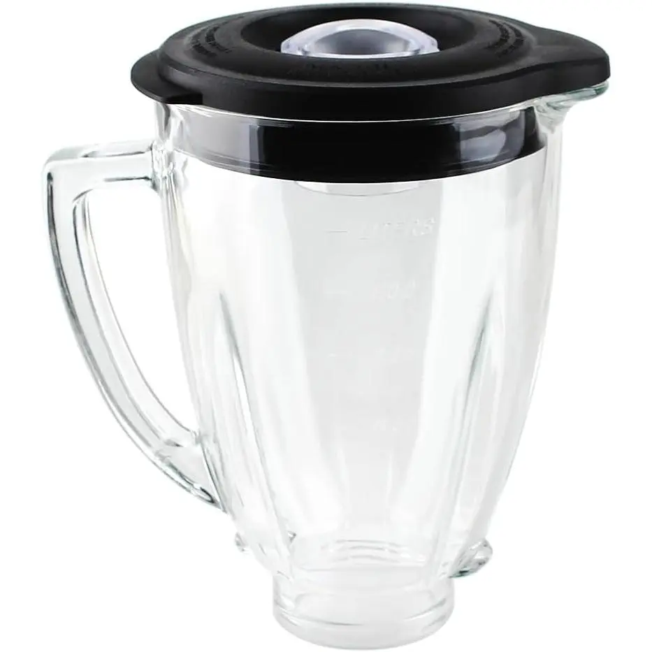 Blender Jar Replacement Parts - 1 6-Cup Glass Lid Accessory, Compatible with 10-Speed Classic Series 10-speed Blender, Supports Precise Blend 5-Cup, Heritage, Perform, Rapid Blends, 1 Jar, Accurate Blend