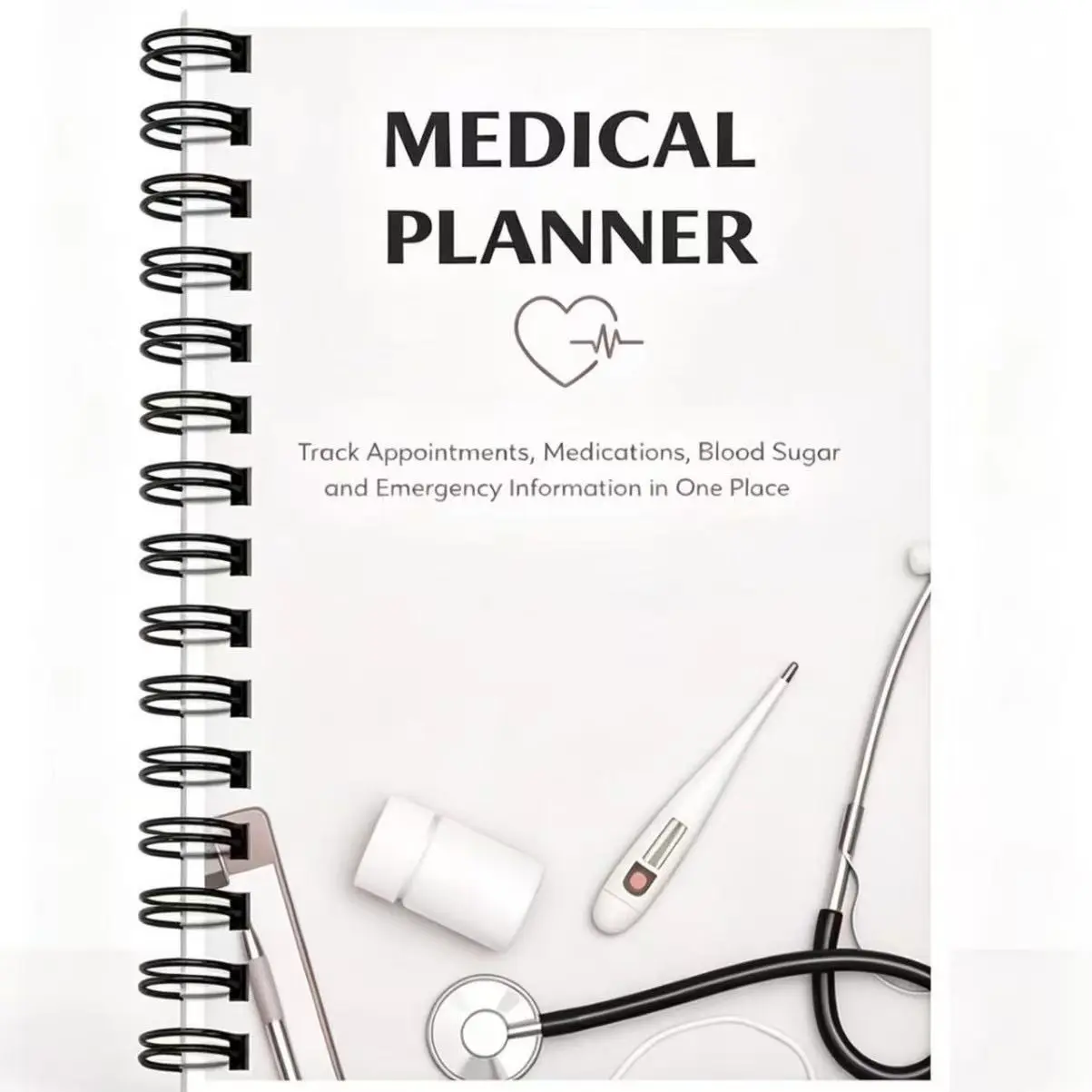 Medical Planning Notebook, Essential Tool for Healthcare Professionals, Organize Patient Records Efficiently, Durable Design for Daily Use