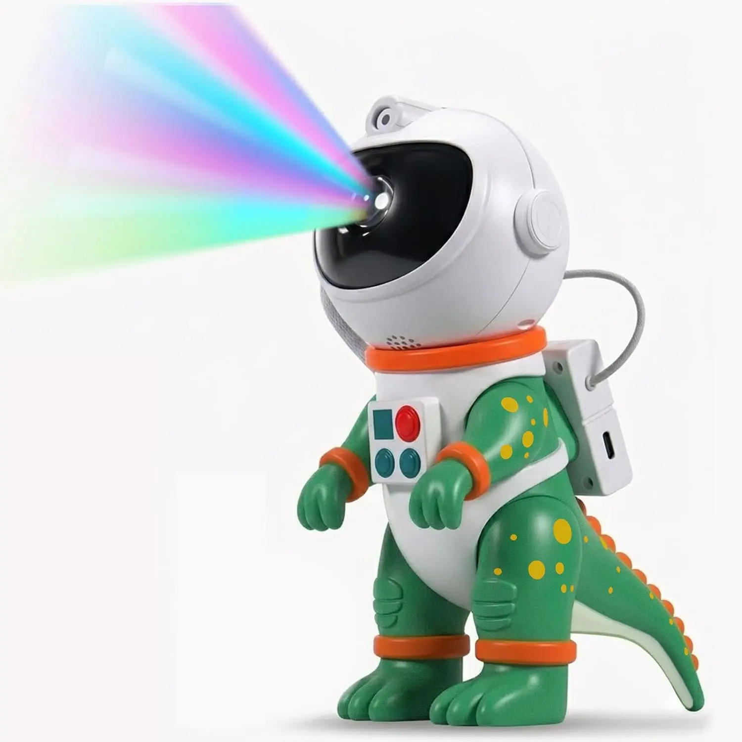Galaxy Star Projection Night Light, Dinosaur Astronaut Space Projector with Timer, Remote Control, 8 Lighting Modes, Green Nebula Effects for Kids Room Ceiling Decor(Green)Gift.