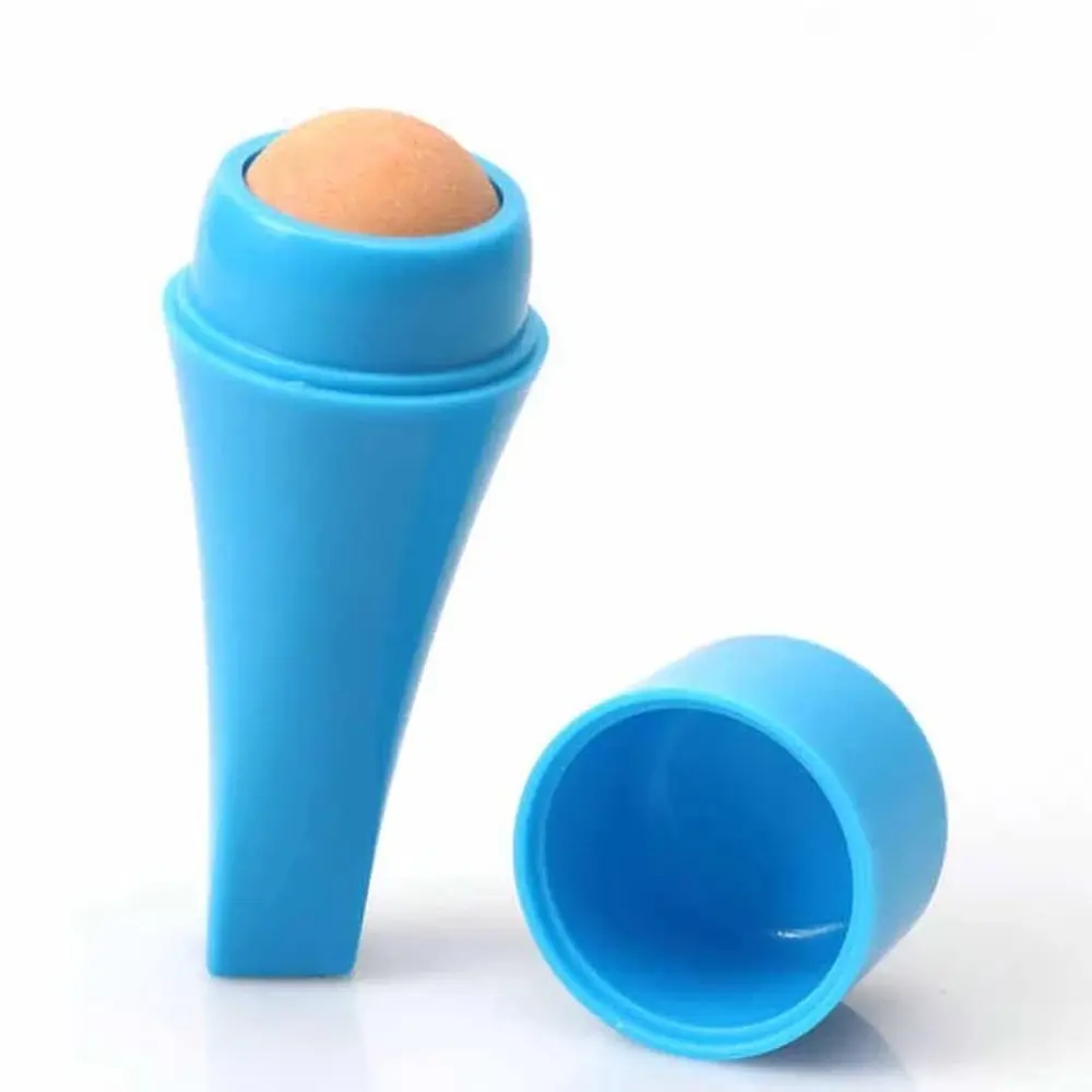 Portable Reusable Oil Absorbing Roller for T-Zone: Natural Volcanic Stone Facial Tool, Washable Anti-Bacterial Design, Rounded Edges for Safe Use, Non-Slip Grip for Precise Control, Travel-Friendly Skincare Assistant to Manage Shine and Oil.