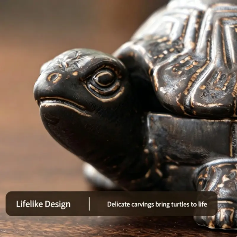 Handcrafted Ceramic Turtle Ashtray, Detailed Texture, Durable Material, Perfect for Tea Room, Unique Gift for Smoking Enthusiasts